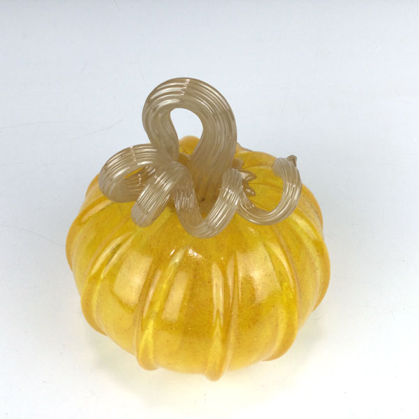 Lemon Drop Pumpkin with Beige Stem - Image 3